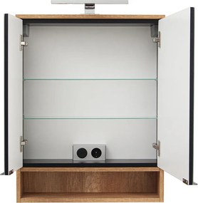 Comodo Zrkadlová skrinka závesná s LED osvetlením Neveda B 60 ZS