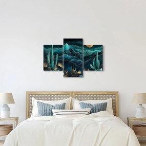 Obraz - Tyrkysová noc (90x60 cm)