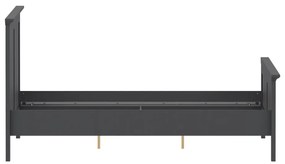 Sivá dvojlôžková posteľ 160x200 cm Paris – Tvilum