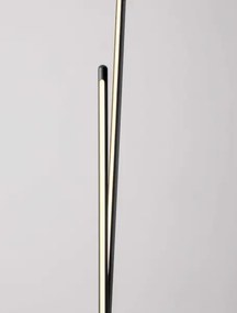 LED stmievateľná čierna stojaca lampa Intec