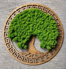 Strom na stenu z machu Kaladrius 50 cm