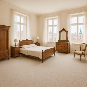 Lano, Metrážny koberec Malmo 2511, na mieru, šíře 4m,5m, šedá, filc, obývacia izba