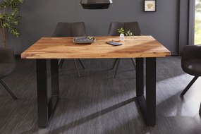 Dizajnový jedálenský stôl Thunder 140 cm sheesham