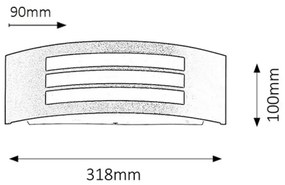 Rabalux 8409 - Nástenné svietidlo ROMA 1xE27/14W