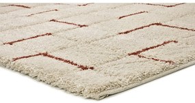 Koberec v tehlovej a krémovej farbe 160x230 cm Brenda – Universal