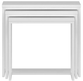 Skladací stôl Evia White, 3 ks