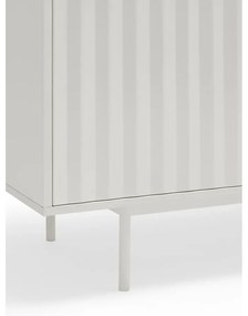 Nízka komoda v dekore duba v bielo-prírodnej farbe 159x80 cm Sierra – Teulat