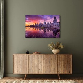 Obraz - Budhovia v západe slnka (90x60 cm)