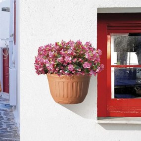 BAMA Nástěnný kvetináč Gerla, sada 2 ks, farba terracotta