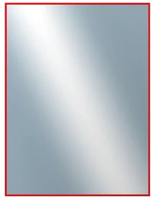 DANTIK - Zrkadlo v rámu, rozmer s rámom 60x80 cm z lišty Hliník červená (7001098)