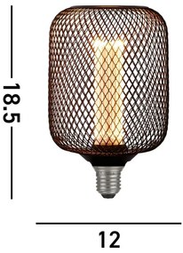 Searchlight 26002BK - LED dekoratívna žiarovka WIRE MESH E27/4,5W/230V 2700K