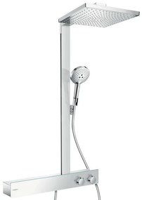 Hansgrohe Raindance E, sprchová súprava Showerpipe 300 s termostatom 600, EcoSmart 9 l/min, chrómová, HAN-27364000