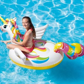 INTEX Nafukovací jednorožec s držadlami 198 x 140 x 102 cm