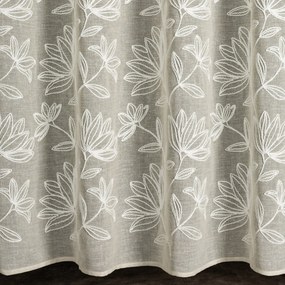 ZÁVES NA KRÚŽKOCH SUZI 140X250 CM KVETY