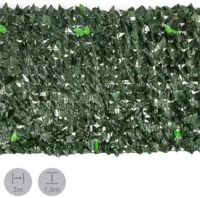 Blumfeldt Fency Dark Leaf, zástena, ochrana pred pozorovaním, ochrana pred vetrom, 300 x 150 cm, buk, tmavozelená