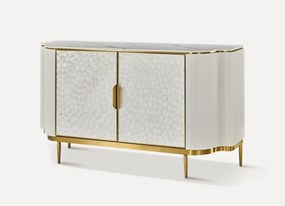 Komoda Stilig ST906C 150 cm krémová/zlatá