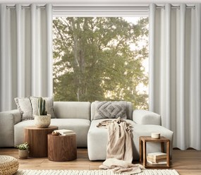 ZATEMŇOVACÍ ZÁVES NA KRÚŽKOCH SELINA 140X250 CM PRÍRODNÁ