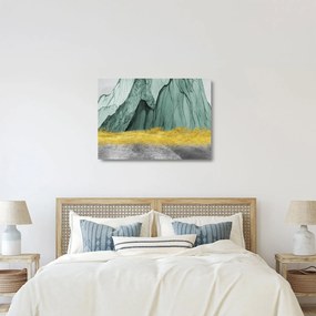 Sklenený obraz - Smaragdové hory N⁰3 (70x50 cm)
