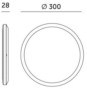 LED stropné svietidlo do kúpeľne NIVERA LED/18W/230V IP54 pr. 30 cm čierne