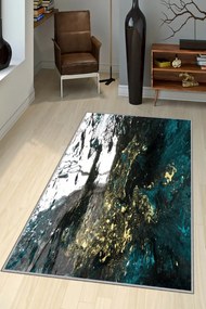 Koberec Dark Marble 160x230 cm modrý