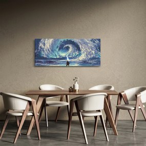 Obraz - Ilustrácia chlapca s kopijou (120x50 cm)