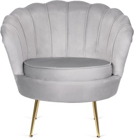 PROXIMA.store - Glamour kreslo ANGEL FARBA: sivá