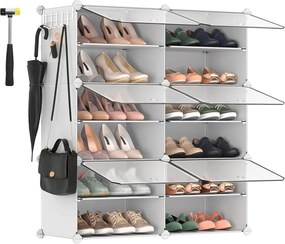 XXXLutz REGÁL NA TOPÁNKY, biela, 83/63/32 cm - Online Only drobný nábytok - 002543037002