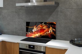 Nástenný panel  ohnivého draka 120x60 cm