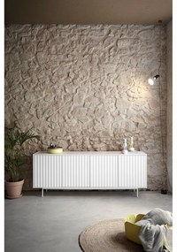 Biela nízka komoda 211x80 cm Sierra – Teulat