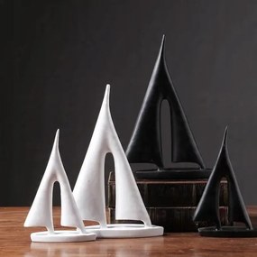 Dekorácia na stôl 28 cm živica/čierna