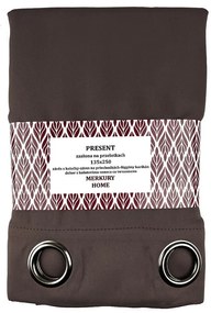 Záves Present na priechodkách 135x250 hnedá Merkury Home