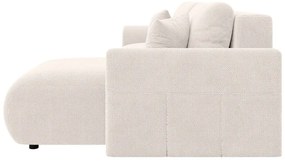 Biela rozkladacia rohová pohovka (variabilná) Lorine – Ropez