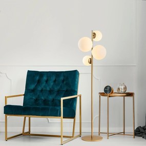 Stojací lampa Fazli zlatá