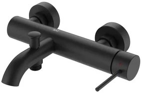 Vaňová batéria SAT Aurum bez sprchového setu 150 mm čierna matná SATBAUR222C