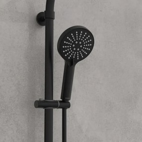Schütte 60076 - Sprchová sada s termostatickou batériou MADURA FRESH čierna
