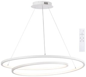 Brilagi-LED Stmievateľný luster na lanku TWISTER LED/105W/230V pr. 100 cm biela+DO