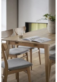 Dubová doska na predĺženie rozkladacieho dubového jedálenského stola Rowico Filippa