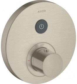 AXOR ShowerSelect termostat s podomietkovou inštaláciou, okrúhla rozeta, pre 1 spotrebič, kartáčovaný nikel, 36722820