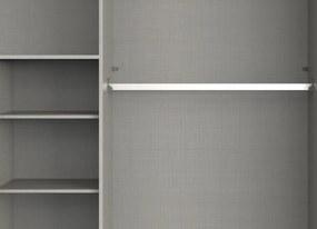 Šatníková skriňa so zrkadlom Saigon 270 cm, grafit