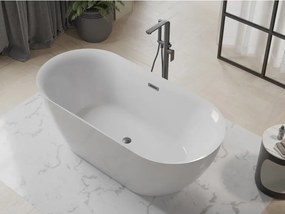 Mexen Roxy, voľne stojaca vaňa 170 x 80 cm, biela, grafitový prepad, 51201708000-66