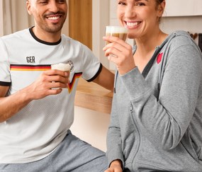 2 dvojstenné poháre na caffè crema