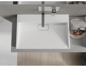 Mexen Ava, umývadlo na dosku z konglomerátu 70 x 46 cm, biela, 23017000