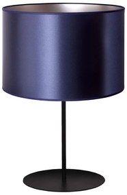 Duolla Duolla - Stolná lampa CANNES 1xE14/15W/230V 20 cm modrá/strieborná/čierna DU603041