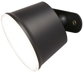 Čierna LED stolová lampa s kovovým tienidlom (výška 34 cm) Voet – Fischer &amp; Honsel