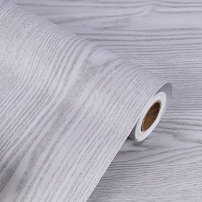 Samolepiaca fólia v roli dub strieborná sivá 1,22x50m