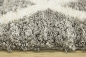 Koberec Pulpy Shaggy A574A tmavosivý / krémový