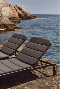 Čierne kovové záhradné ležadlo Marcona – Kave Home