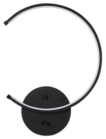 Nástenné LED svietidlo Moon čierne