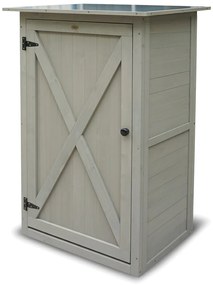 Habau Záhradná skriňa Benno, 76 x 56 x 117 cm, sivá  (100344780)