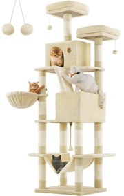 Feandrea veľké škrabadlo pre mačky XXL, 206 cm, béžové